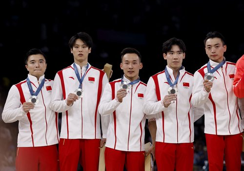 Artistic Gymnastics - Men's Team Victory Ceremony
