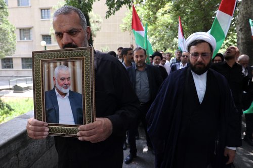 Anti-Israel gathering after Hamas leader Haniyeh killing, in Tehran