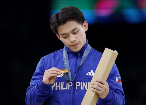 Artistic Gymnastics - Men's Vault Victory Ceremony