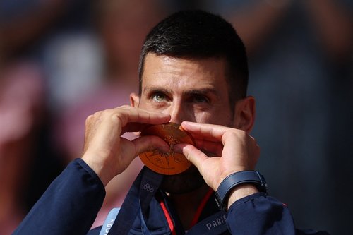 Tennis - Men's Singles Victory Ceremony