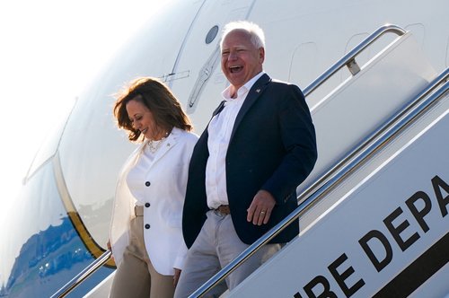 U.S. Vice President and Democratic presidential candidate Kamala Harris and running mate, Minnesota Governor Tim Walz, campaign in Michigan