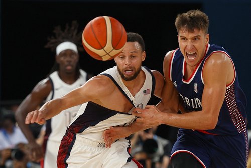 Basketball - Men's Semifinal - United States vs Serbia