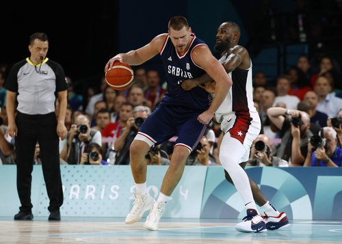Basketball - Men's Semifinal - United States vs Serbia