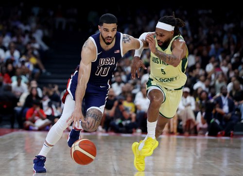 Basketball Showcase Game - United States v Australia