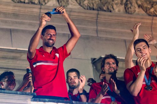 Welcoming ceremony for Serbian Olympic champions