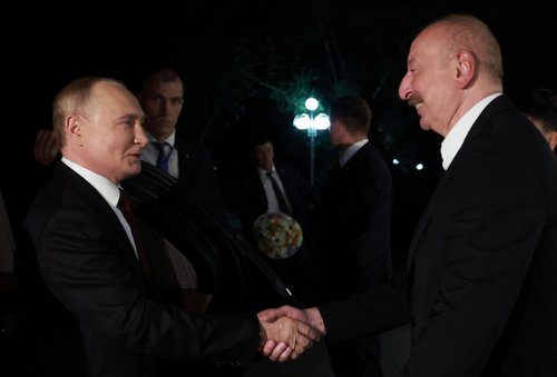 Russian President Putin visits Baku