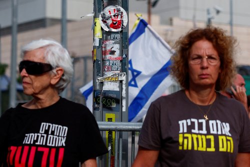 Godišnjica Hamasovog napada na Izrael 7. oktobra u Tel Avivu