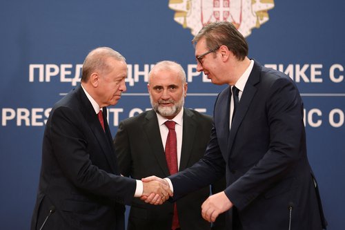 Turkish President Erdogan visits Serbia