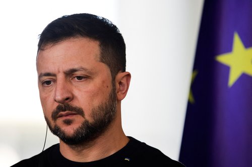 Ukraine's Volodymyr Zelenskiy meets Chancellor Scholz in Berlin