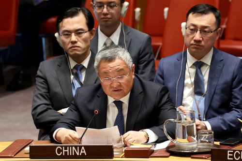 United Nations Security Council meeting at U.N. headquarters in New York