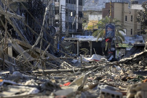 Aftermath of Israeli strikes on Nabatieh