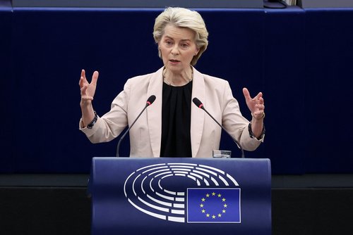 European Parliament votes on approving the new European Commission, in Strasbourg