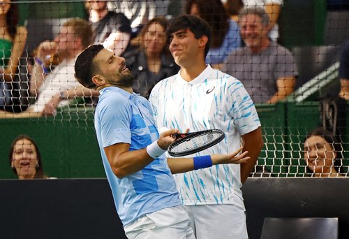 Exhibition - Juan Martin del Potro v Novak Djokovic