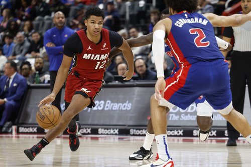 NBA: Miami Heat at Detroit Pistons