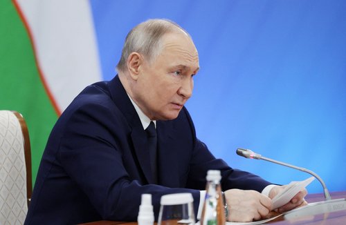 Russian President Putin hosts CIS leaders for an informal summit in Leningrad Region