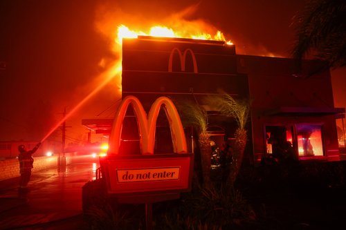 Eaton wildfire in Pasadena