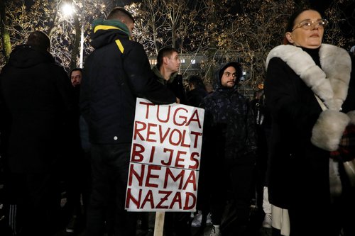 Montenegrins stage protest in Podgorica