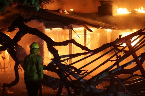 Eaton wildfire in Pasadena