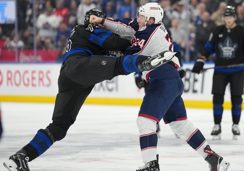 NHL: Columbus Blue Jackets at Toronto Maple Leafs