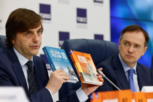Presentation of the new school textbooks "Military History of Russia”, in Moscow