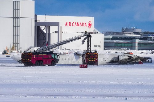 Delta Air Lines plane crashed at Toronto Pearson International Airport