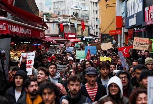 Protesti zbog hapšenja gradonačelnika Istanbula Ekrema Imamoglua