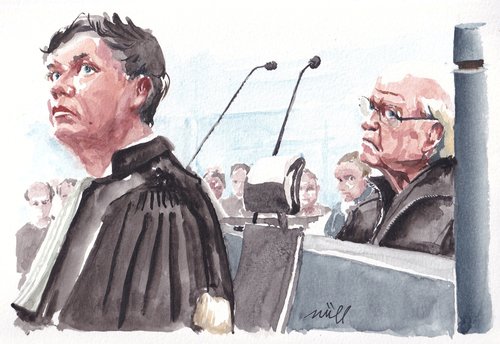 Trial of ex-surgeon Joel Le Scouarnec at the courthouse in Vannes