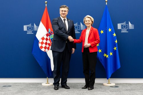 Andrej Plenković i Ursula von der Leyen u Briselu