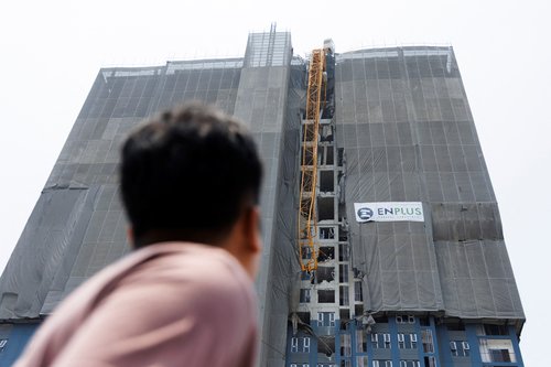 Aftermath of a strong earthquake, in Bangkok