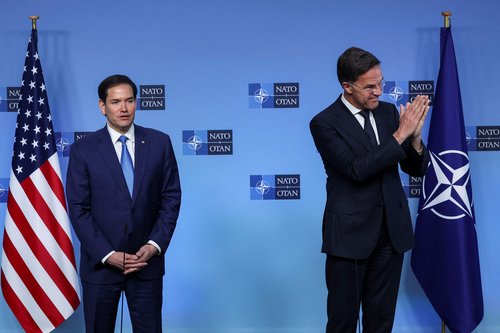 NATO foreign ministers' meeting at the alliance's headquarters in Brussels