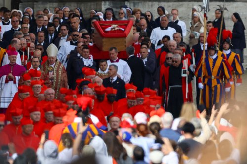 Pope Francis' body is transferred to St. Peter's Basilica