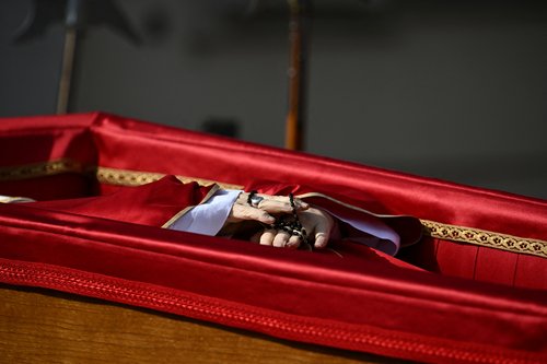 Pope Francis' coffin is transferred to St. Peter's Basilica