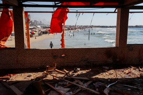 Gaza, kafić, Al-Baqa