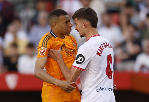Kike Salas Sevilla Kylian Mbappe Sevilla FC REal Madrid CF
