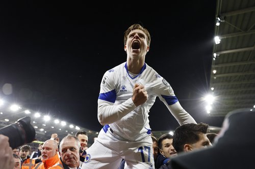 Soccer Football - FIFA World Cup - UEFA Qualifiers - Semi Final - Wales v Bosnia and Herzegovina - Cardiff City Stadium, Cardiff, Wales, Britain - March 26, 2026 Bosnia and Herzegovina's Dzenis Burnic celebrates after the match Action Images via Reuters/P