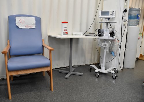 Frontline workers receive vaccine booster against coronavirus disease (COVID-19) in Ireland