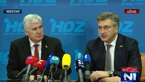 Čović i Plenković u Mostaru