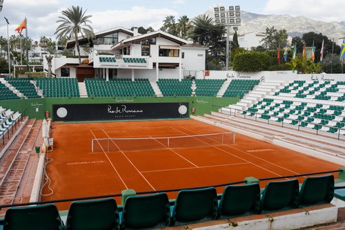 General view of Puente Romano Tennis Club in Marbella