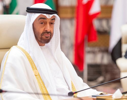 FILE PHOTO: Abu Dhabi's Crown Prince Sheikh Mohammed bin Zayed al-Nahyan attends the Gulf Cooperation Council (GCC) summit in Mecca