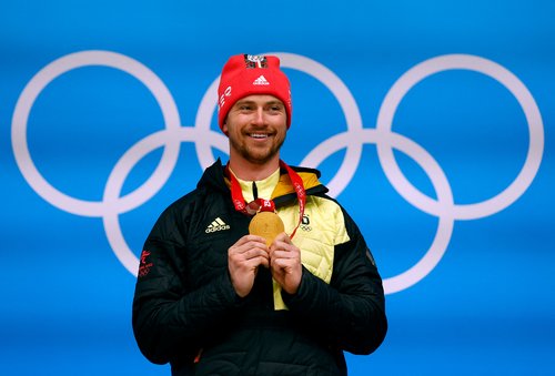 FILE PHOTO: Victory Ceremony - Luge - Men