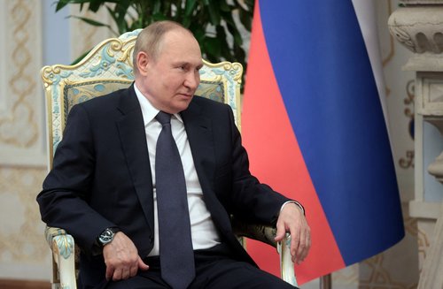 Russian President Putin and Tajik President Rakhmon meet in Dushanbe