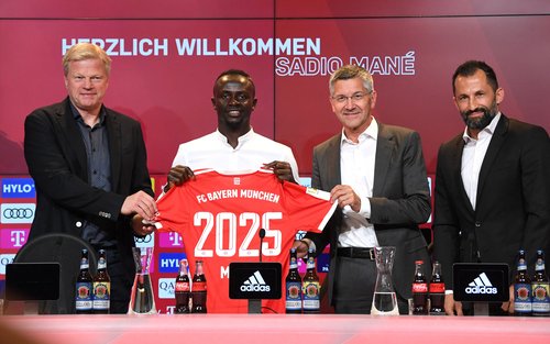 Bayern Munich presentation of new signing Sadio Mane
