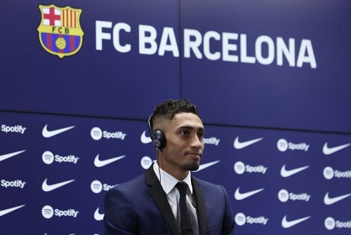 FC Barcelona unveil Raphinha