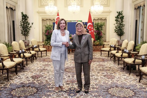 U.S. House of Representatives Speaker Nancy Pelosi visits Singapore