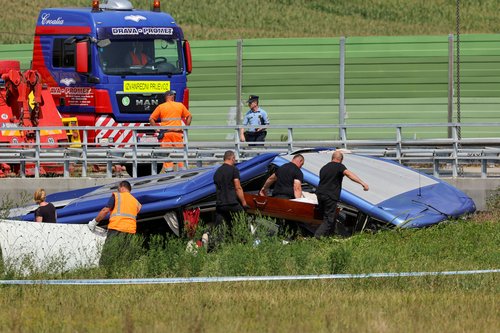 Bus crash near Varazdin