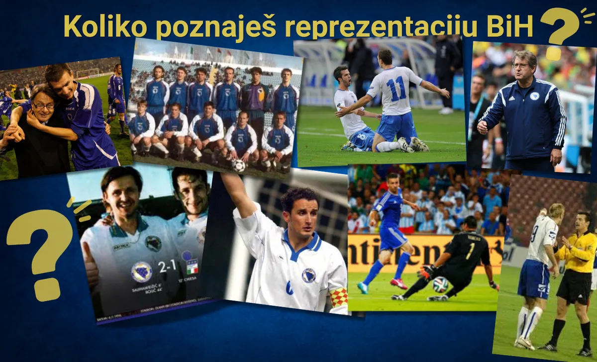 KVIZ: Pokaži koliko poznaješ reprezentaciju Bosne i Hercegovoine i zauzmi prvo mjesto na tabeli navijača
