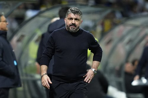 Soccer Football - FIFA World Cup - UEFA Qualifiers - Finals - Bosnia and Herzegovina v Italy - Bilino Polje Stadium, Zenica, Bosnia and Herzegovina - March 31, 2026 Italy coach Gennaro Gattuso during the match REUTERS/Matteo Ciambelli