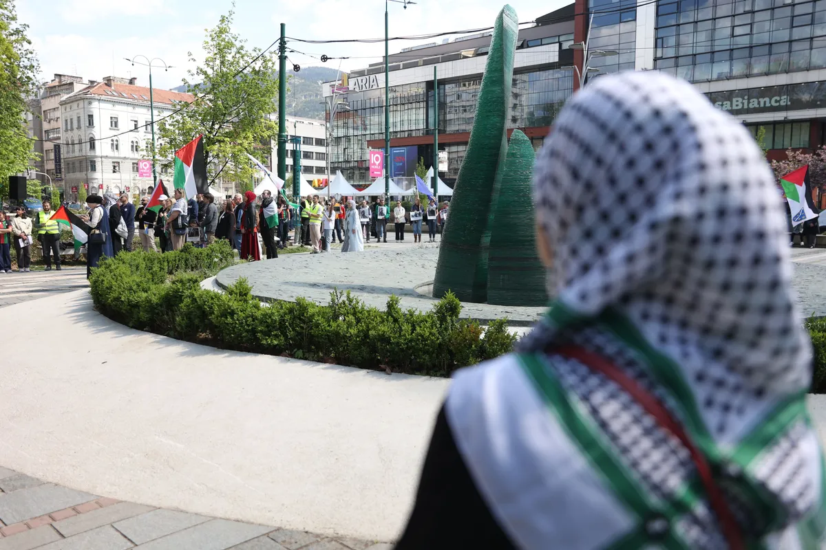 Palestinci se okupili u Sarajevu: Protest protiv smrtne kazne i nepravde u zatvorima