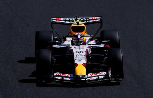 FILE PHOTO: Formula One F1 - Japanese Grand Prix - Suzuka Circuit, Suzuka, Japan - March 27, 2026 Racing Bulls' Liam Lawson in action during the first practice session REUTERS/Kim Kyung-Hoon/File Photo