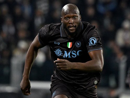 FILE PHOTO: Soccer - Serie A - Juventus v Napoli - Allianz Stadium, Turin, Italy - January 25, 2026 Napoli's Romelu Lukaku REUTERS/Alberto Lingria/File Photo